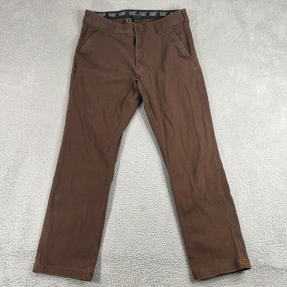CATERPILLAR Work Pant Mens Sz 36x32 Brown Jeans CAT